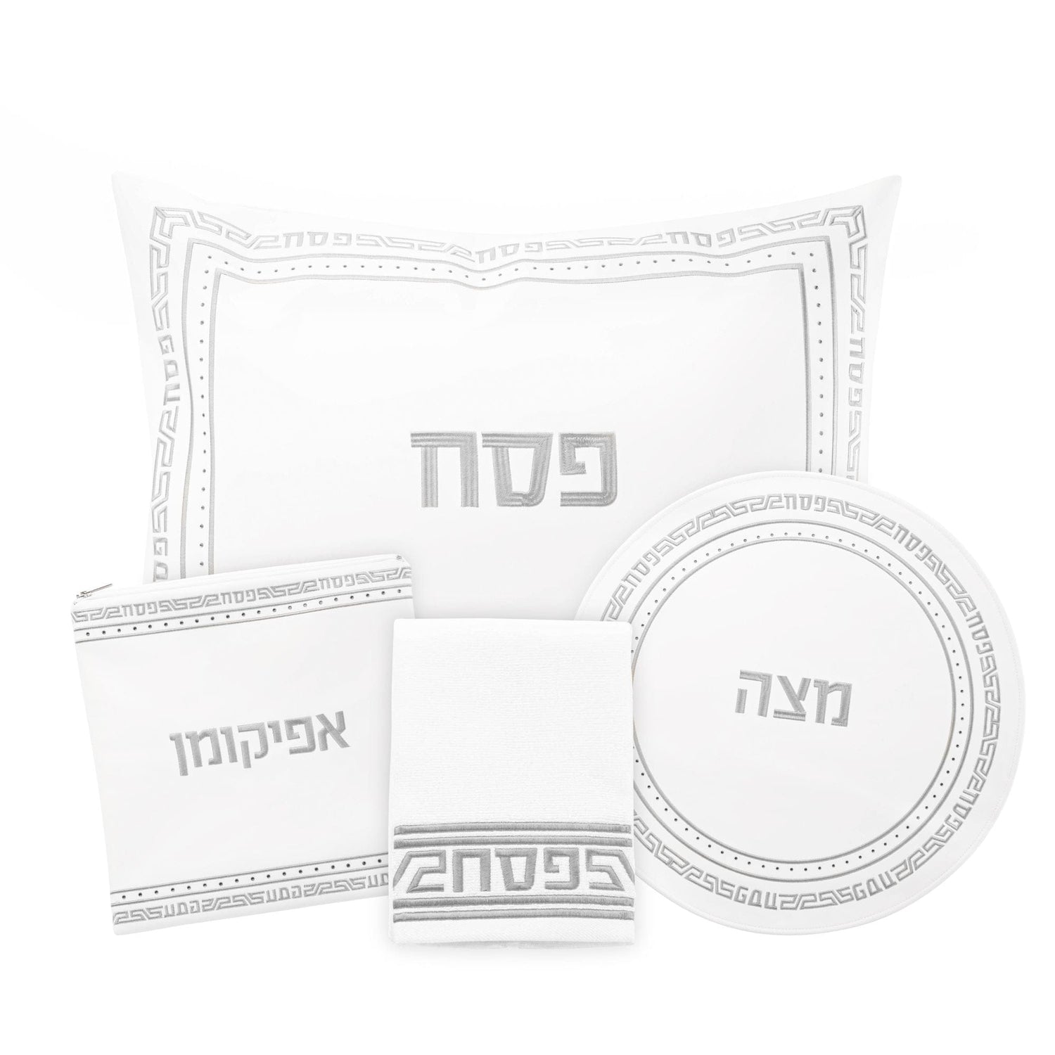 Geometric Crystal Stone Pesach Set — styled in-room | Judaica Square Lakewood