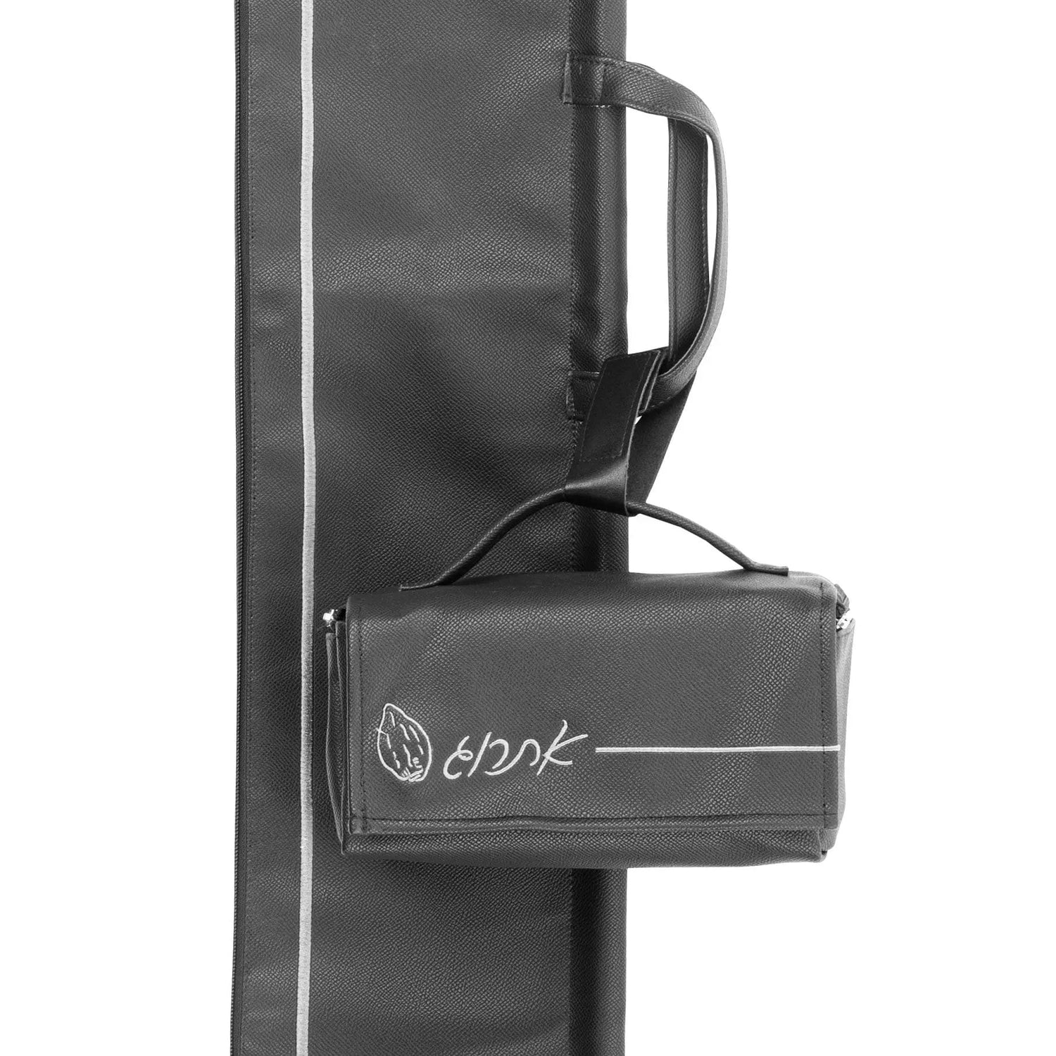 Embroidered Leather Lulav Case — styled in-room | Judaica Square Lakewood