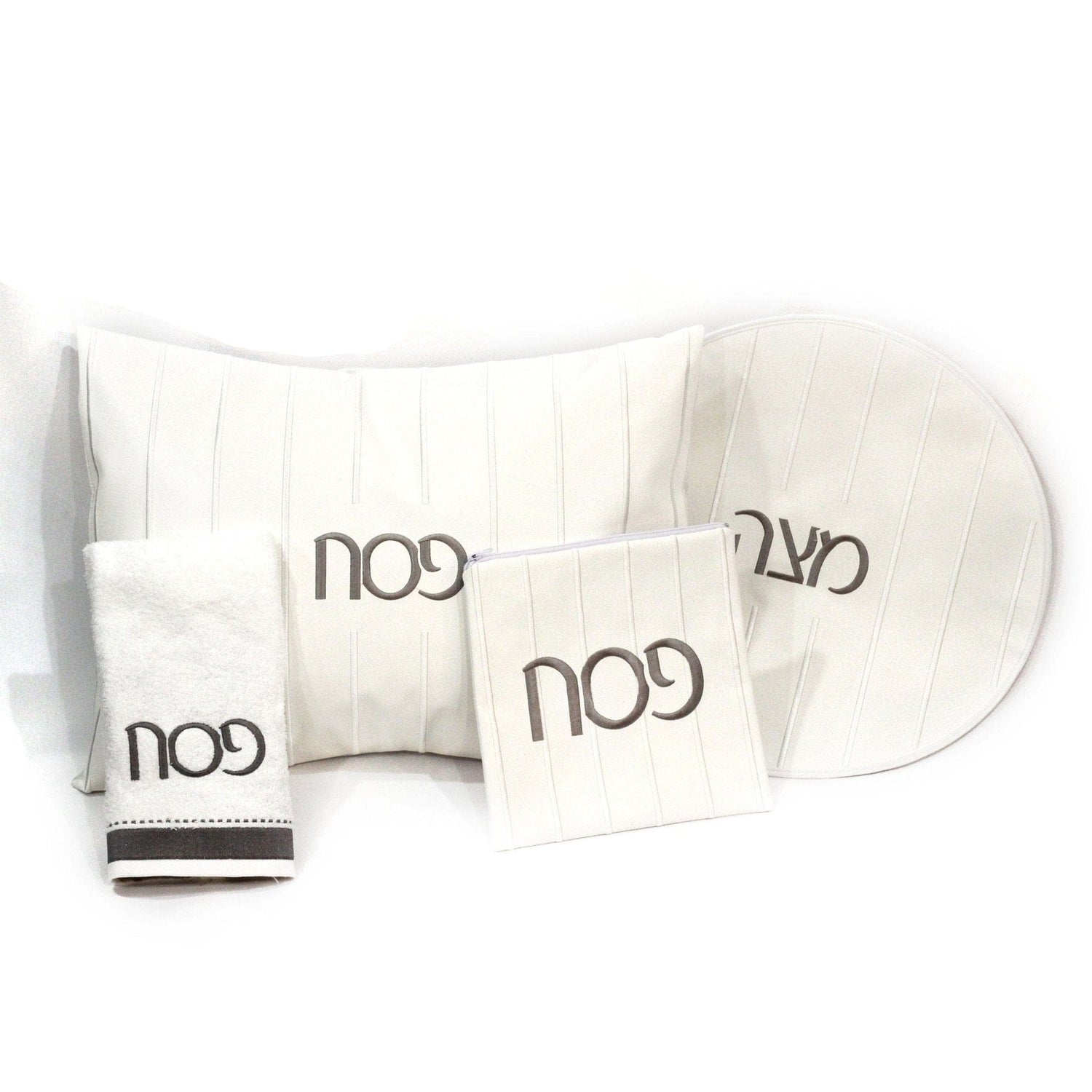 Embroidered Pesach Set — reverse view | Judaica Square Lakewood