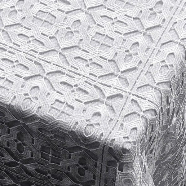Filet Crochet Lace Tablecloth — hero shot | Judaica Square Lakewood