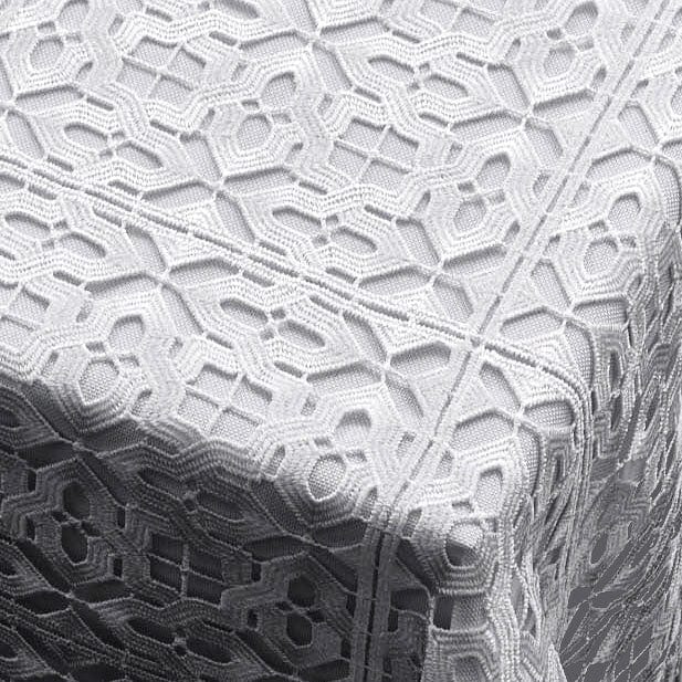 Filet Crochet Lace Tablecloth — Linens