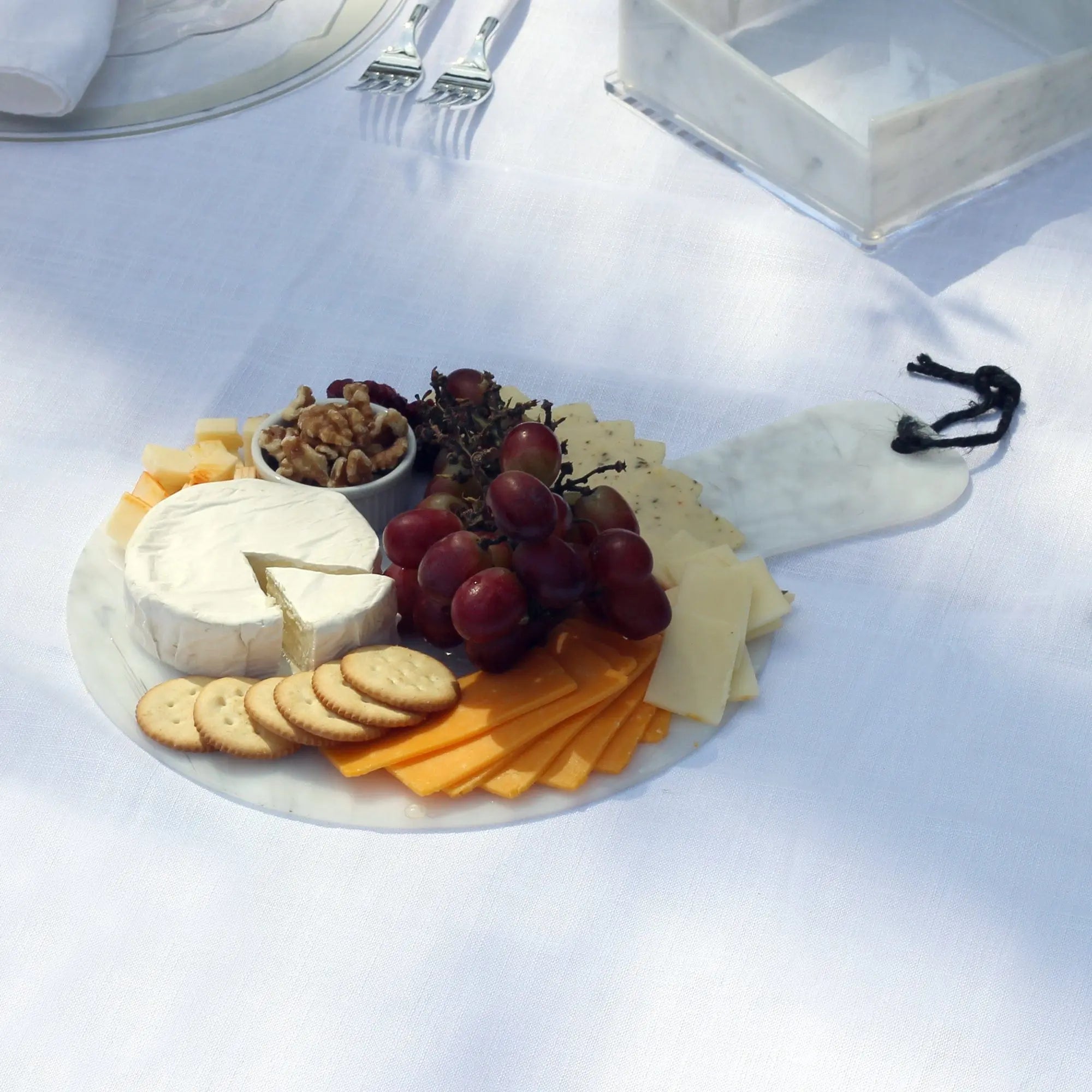 Flat Marble Charcuterie Board | Judaica Square Lakewood