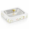Floral Bird 9x13 Pan Holder — lucite Serveware | Judaica Square Lakewood