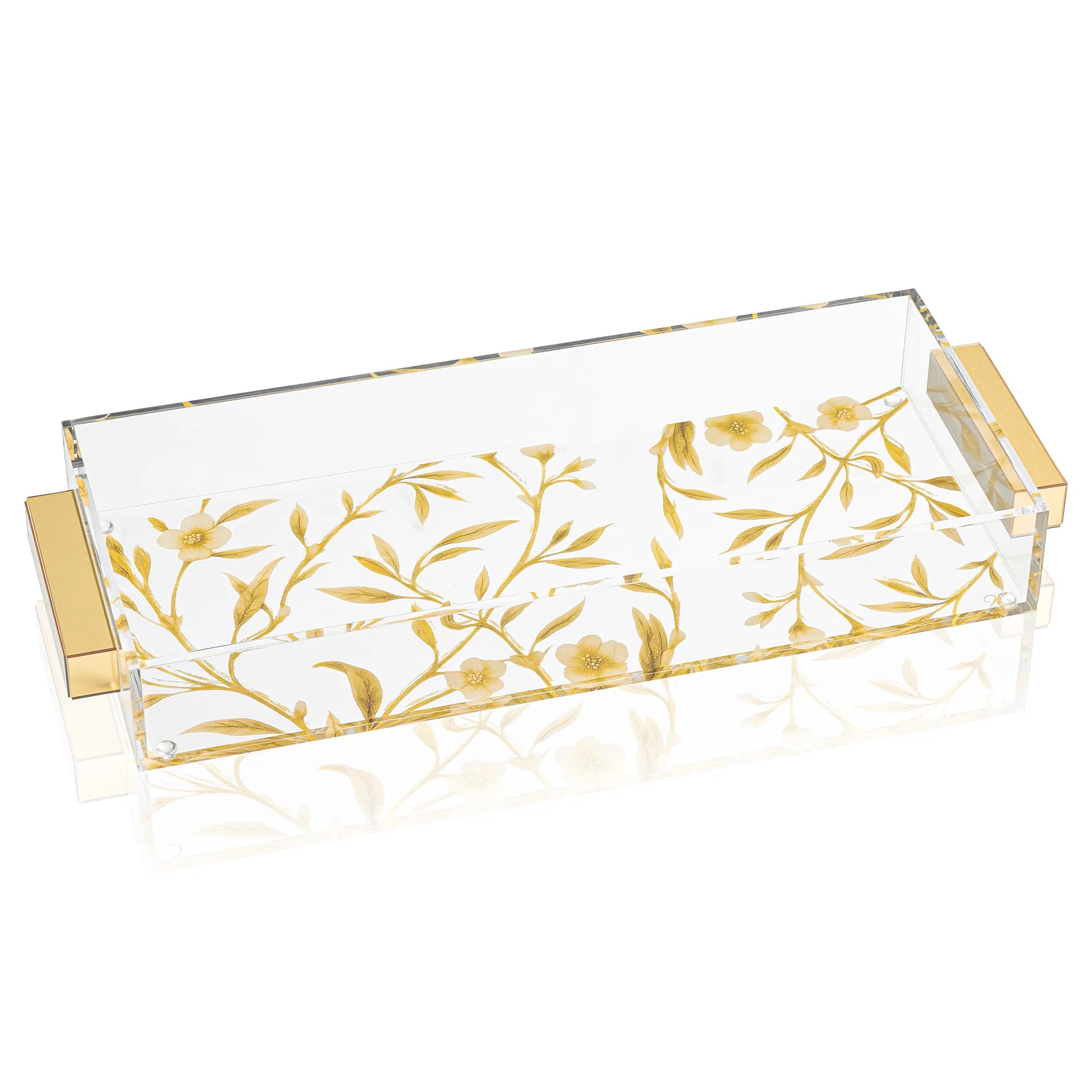 Floral Bird Bread / Towel Tray — hero shot | Judaica Square Lakewood