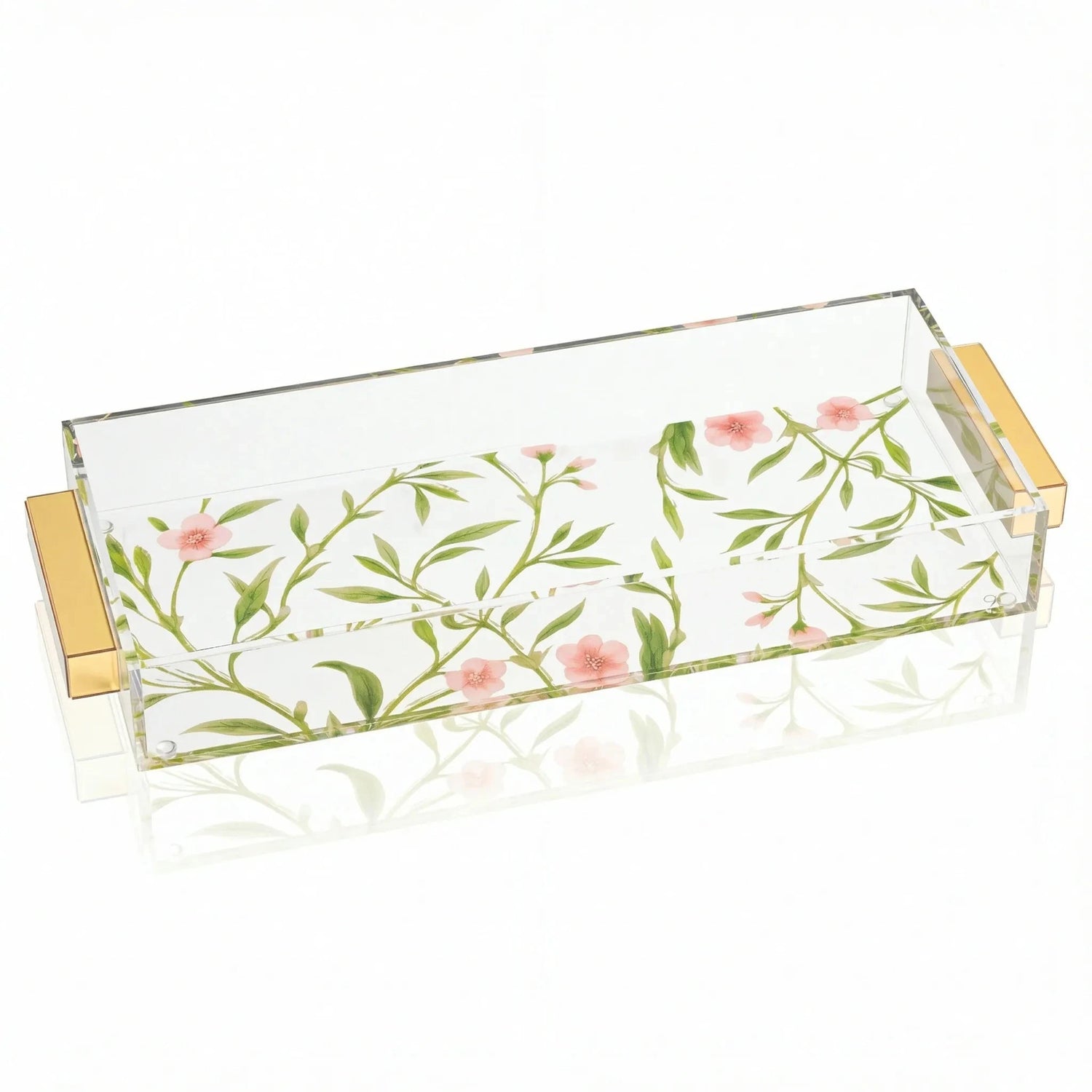 Floral Bird Bread / Towel Tray — styled in-room | Judaica Square Lakewood