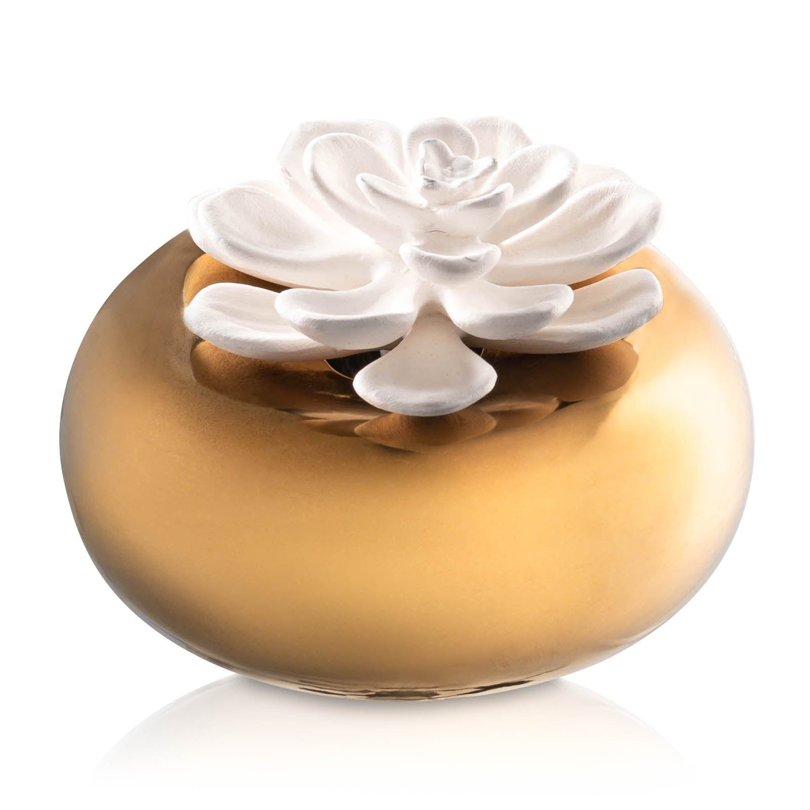 Floral Bowl Scent Diffuser — styled in-room | Judaica Square Lakewood