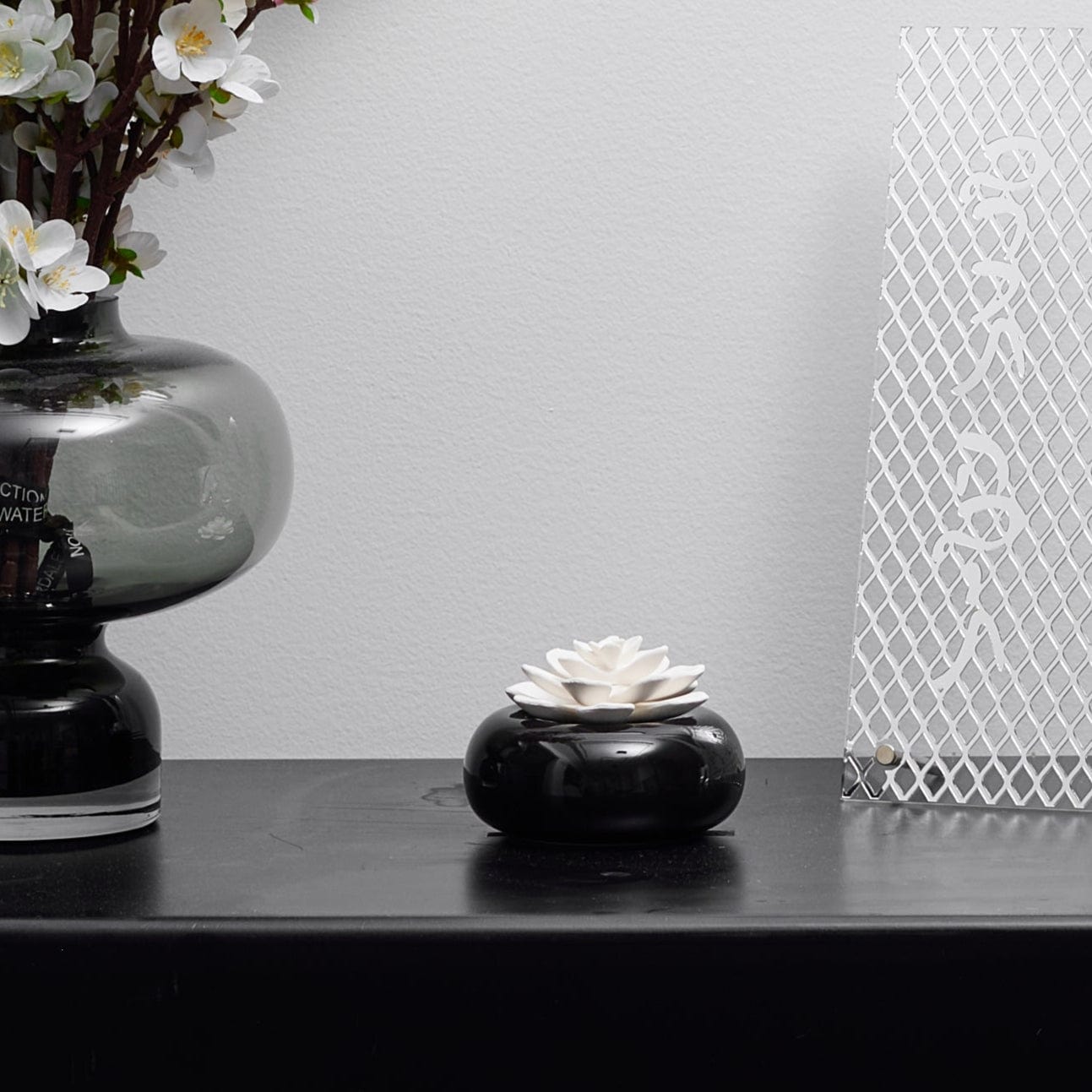 Floral Bowl Scent Diffuser — reverse view | Judaica Square Lakewood