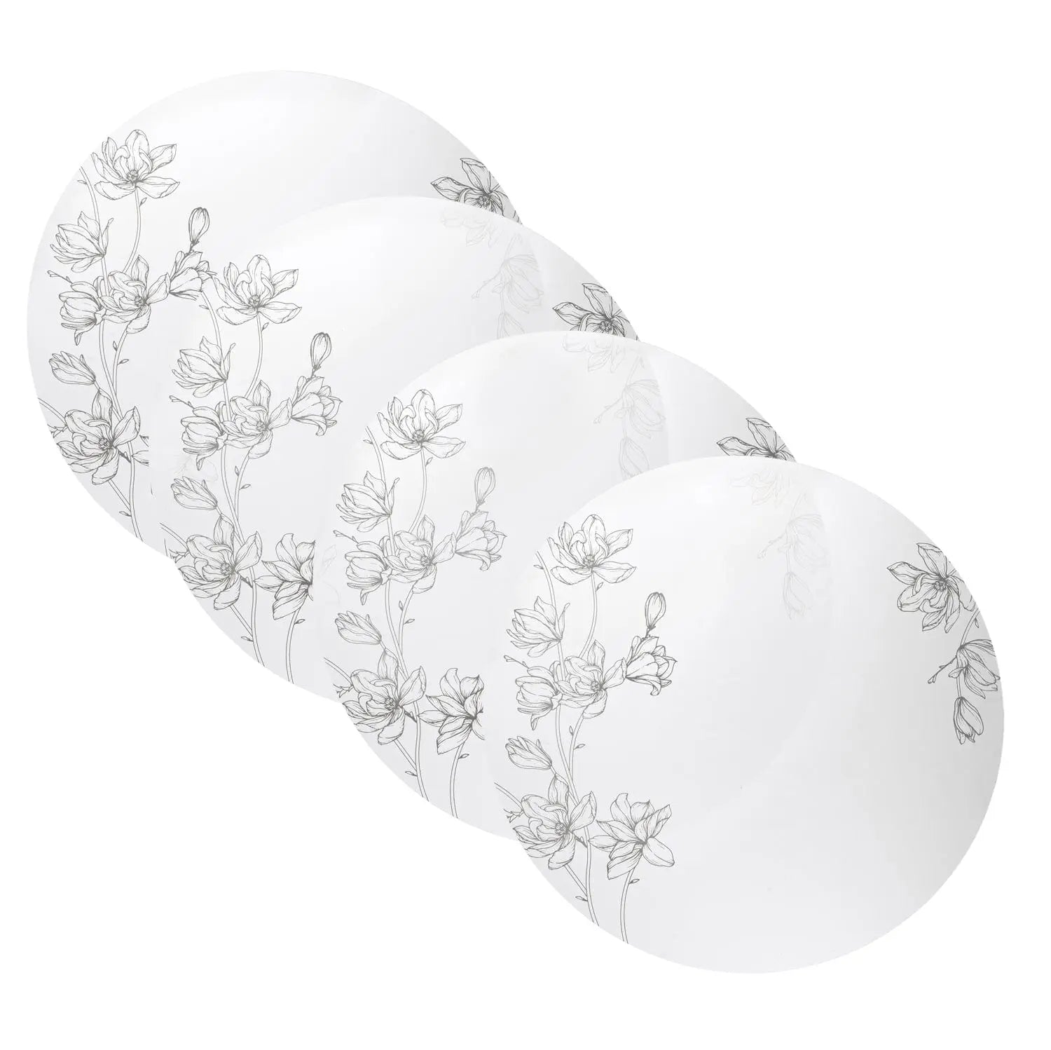 Floral Chargers — reverse view | Judaica Square Lakewood