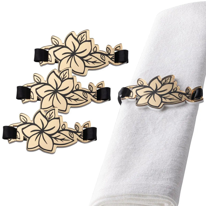Floral Napkin Wraps — Napkin Rings