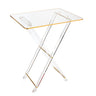 Folding Table / Menorah Table — lucite Chanukah | Judaica Square Lakewood