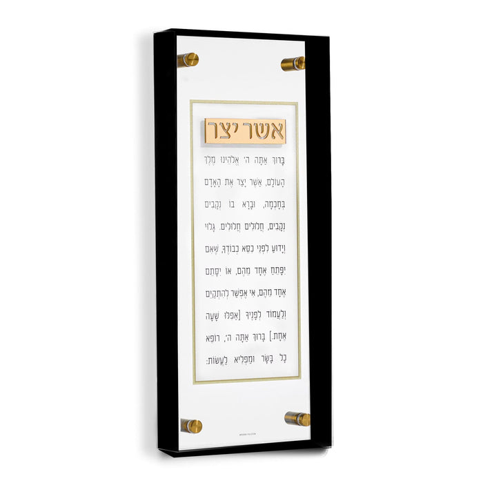 Frame Asher Yatzar — lucite Wall Art