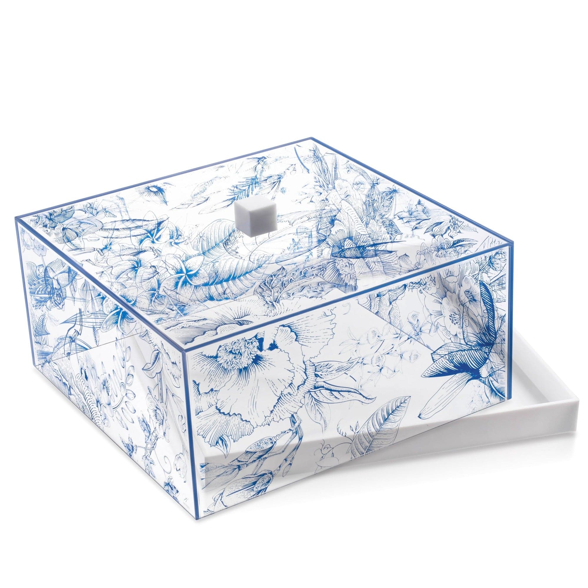 French Toile Cake Dome — styled in-room | Judaica Square Lakewood
