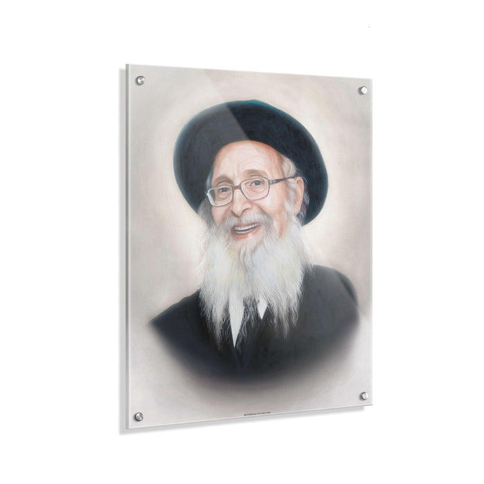 Gedolim Art R' Nosson Tzvi Finkel - Light — lucite Wall Art | Judaica Square Lakewood