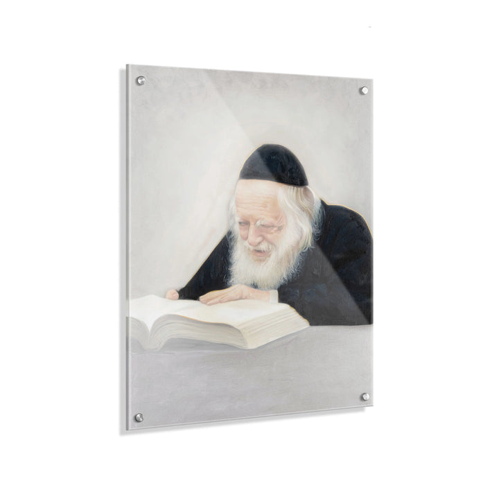 Gedolim Art Rav Chaim Kanievsky - Light — lucite Wall Art | Judaica Square Lakewood