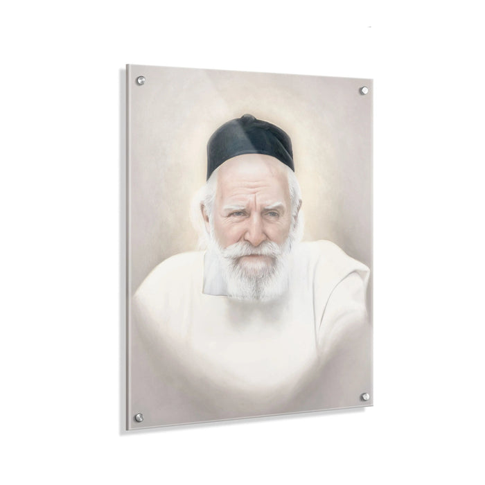Gedolim Art Rav Moshe Feinstein - Light — lucite Wall Art | Judaica Square Lakewood