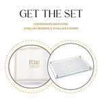Geometric Challah Board & Cover Set