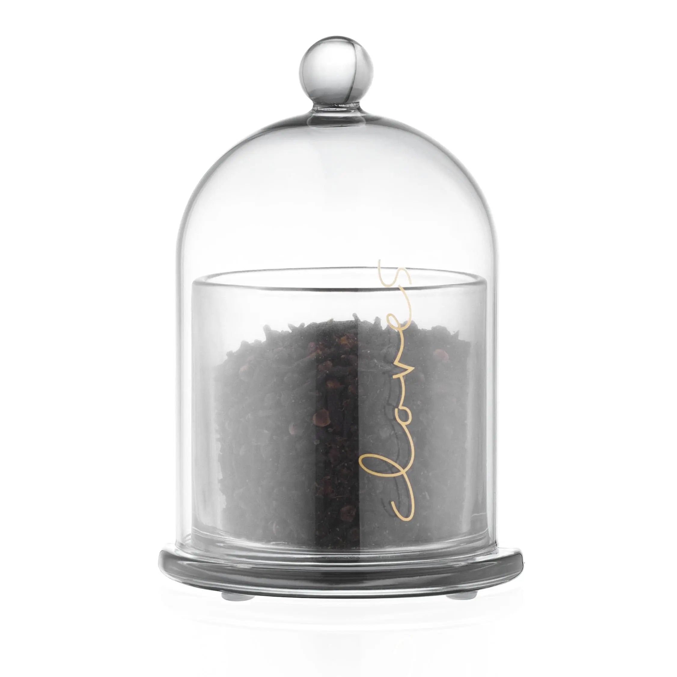 Glass Cloche Besamim — detail view | Judaica Square Lakewood