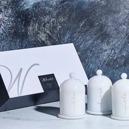 Glass Cloche Havdalah Set — styled in-room | Judaica Square Lakewood