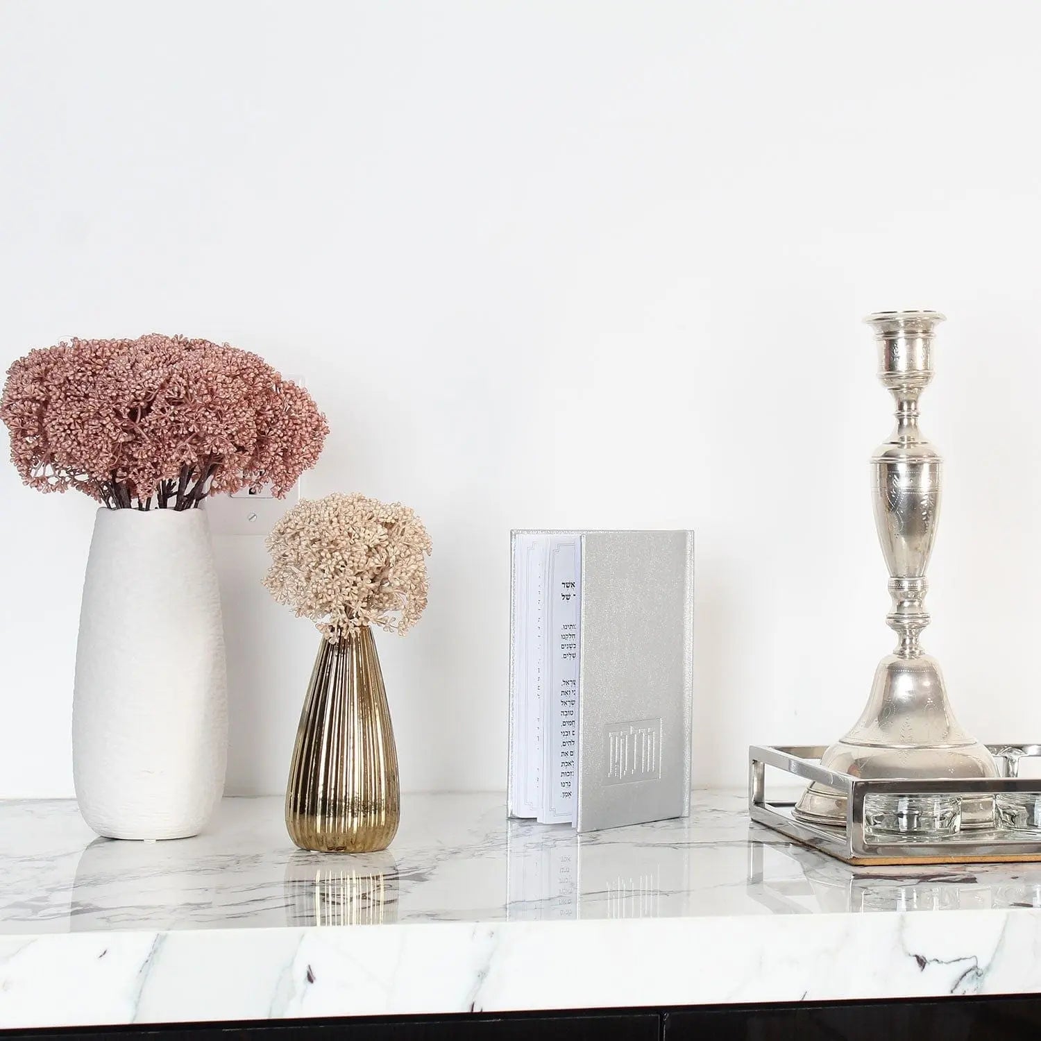 Mauve Faux Floral | Judaica Square Lakewood