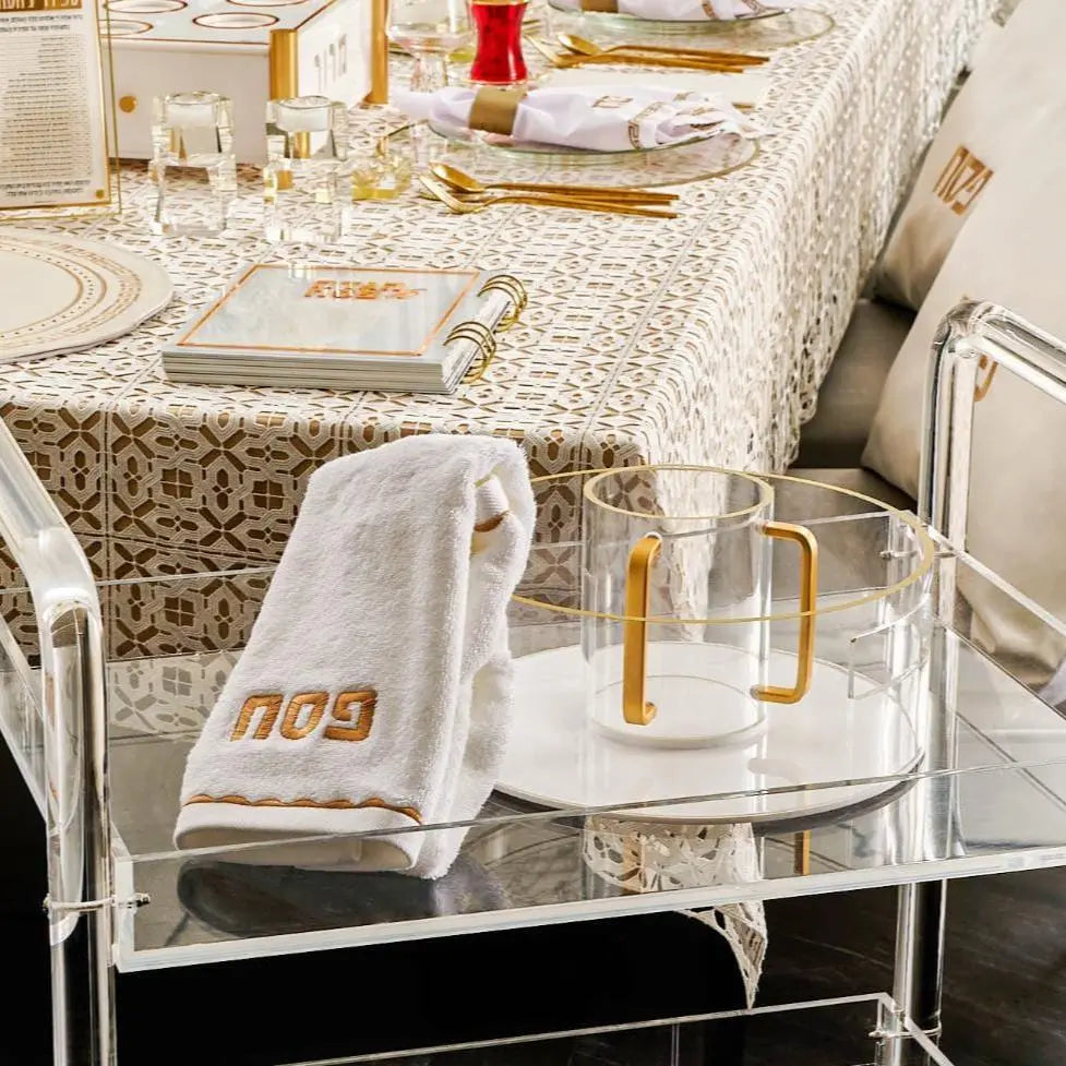 Metallic Washing Bowl & Cup | Judaica Square Lakewood