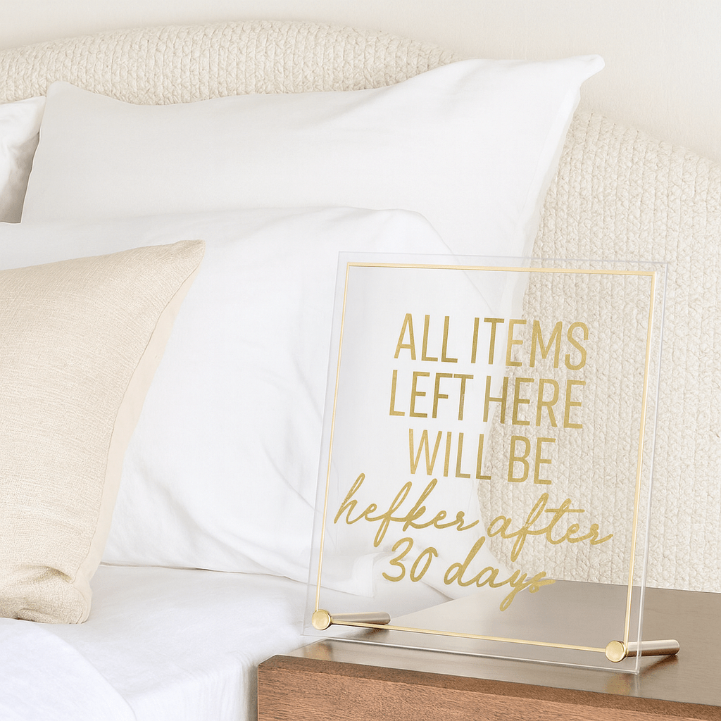 Guest Room Sign — detail view | Judaica Square Lakewood
