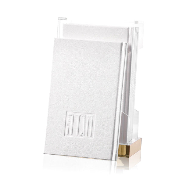 Painted Hardcover Leather & Lucite Haggadah Set — Haggadah | Judaica Square Lakewood