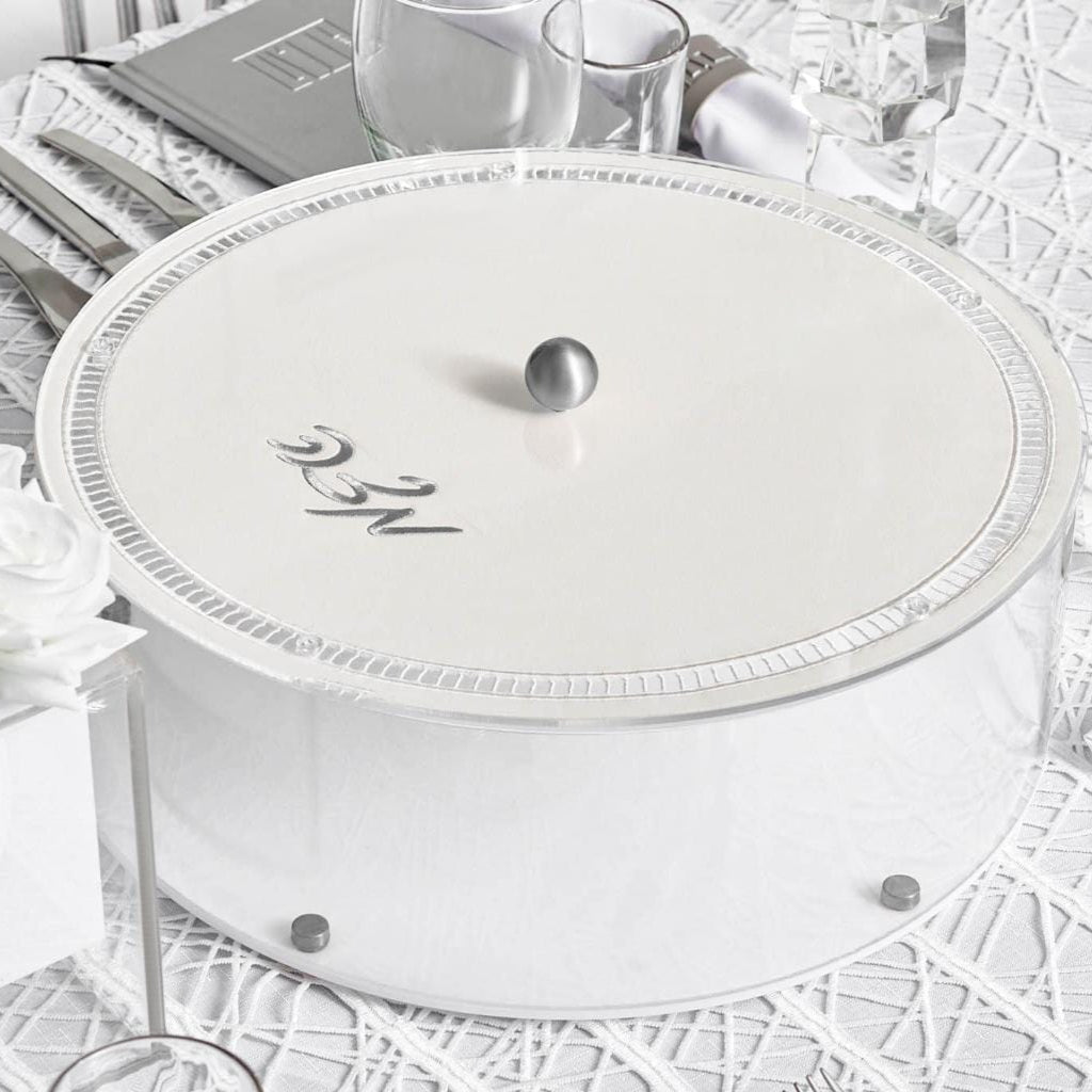 Hemstitch Matzah Box — reverse view | Judaica Square Lakewood
