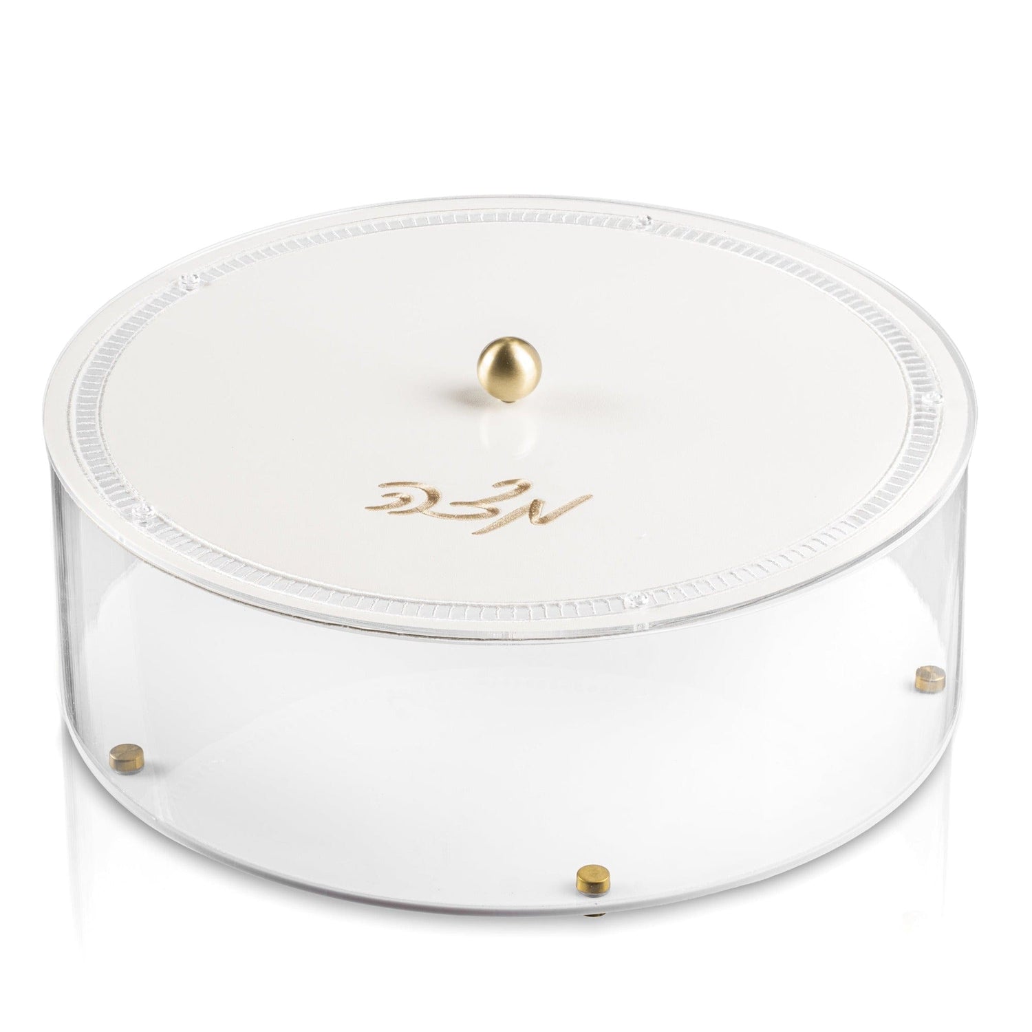 Hemstitch Matzah Box — styled in-room | Judaica Square Lakewood