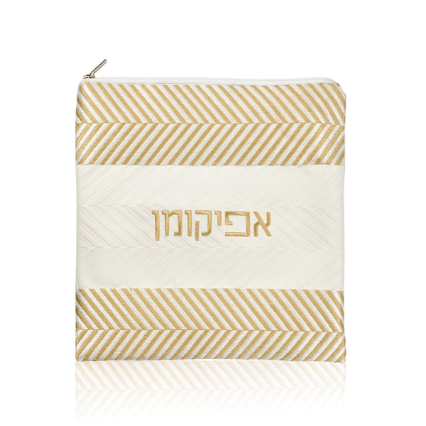Herringbone Afikoman Bag — leather Matzah | Judaica Square Lakewood