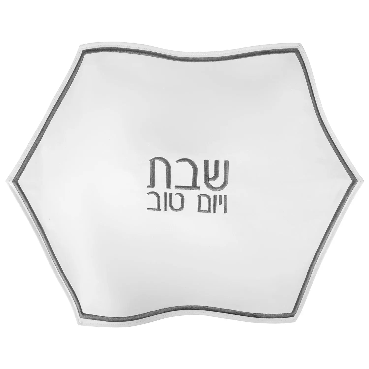 Hexagon Challah Cover — detail view | Judaica Square Lakewood