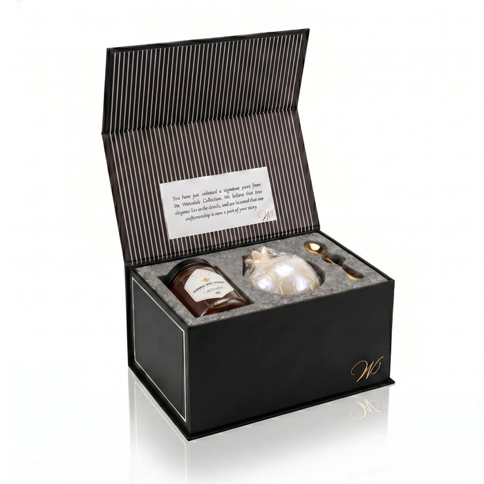 Honey Dish Pomegranate Gift Set — resin | Judaica Square Lakewood