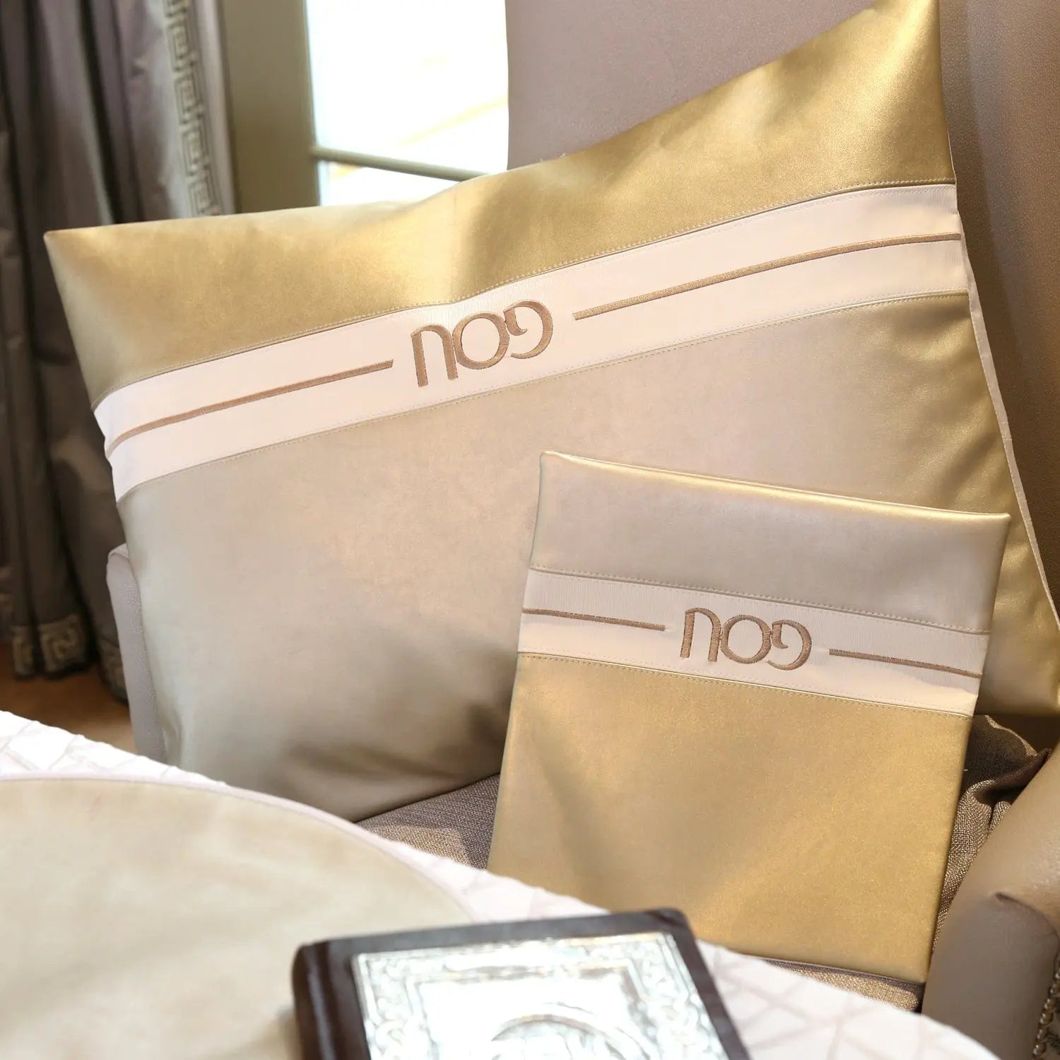 Horizontal Afikoman Bag — detail view | Judaica Square Lakewood