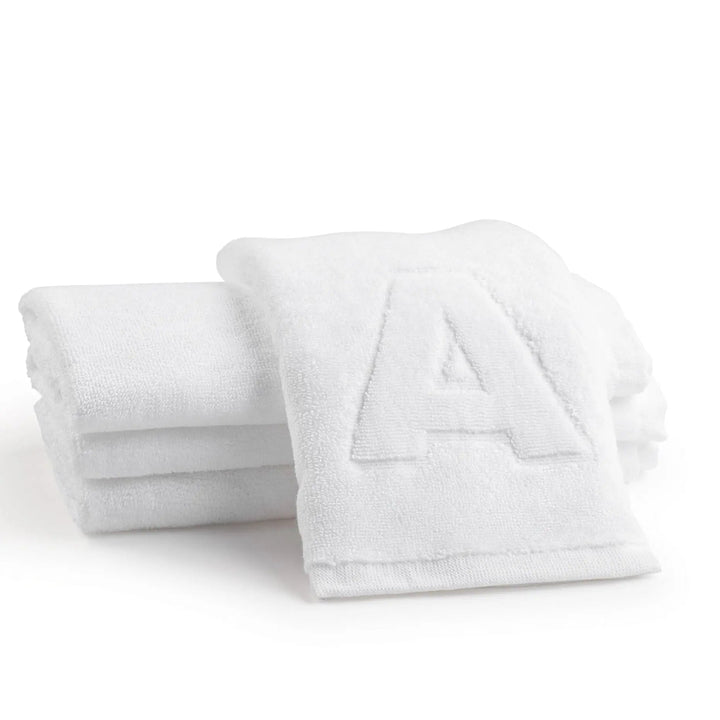 Initial Embossed Finger Towel — Finger Towel