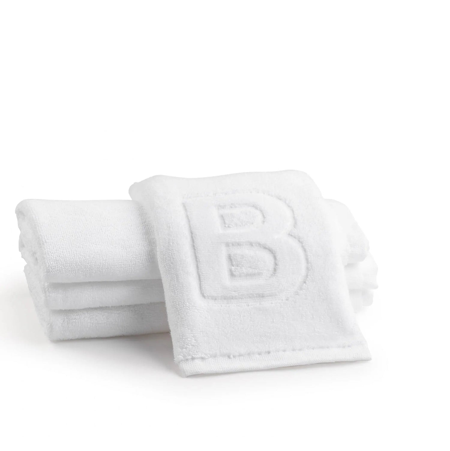 Initial Embossed Finger Towel | Judaica Square Lakewood