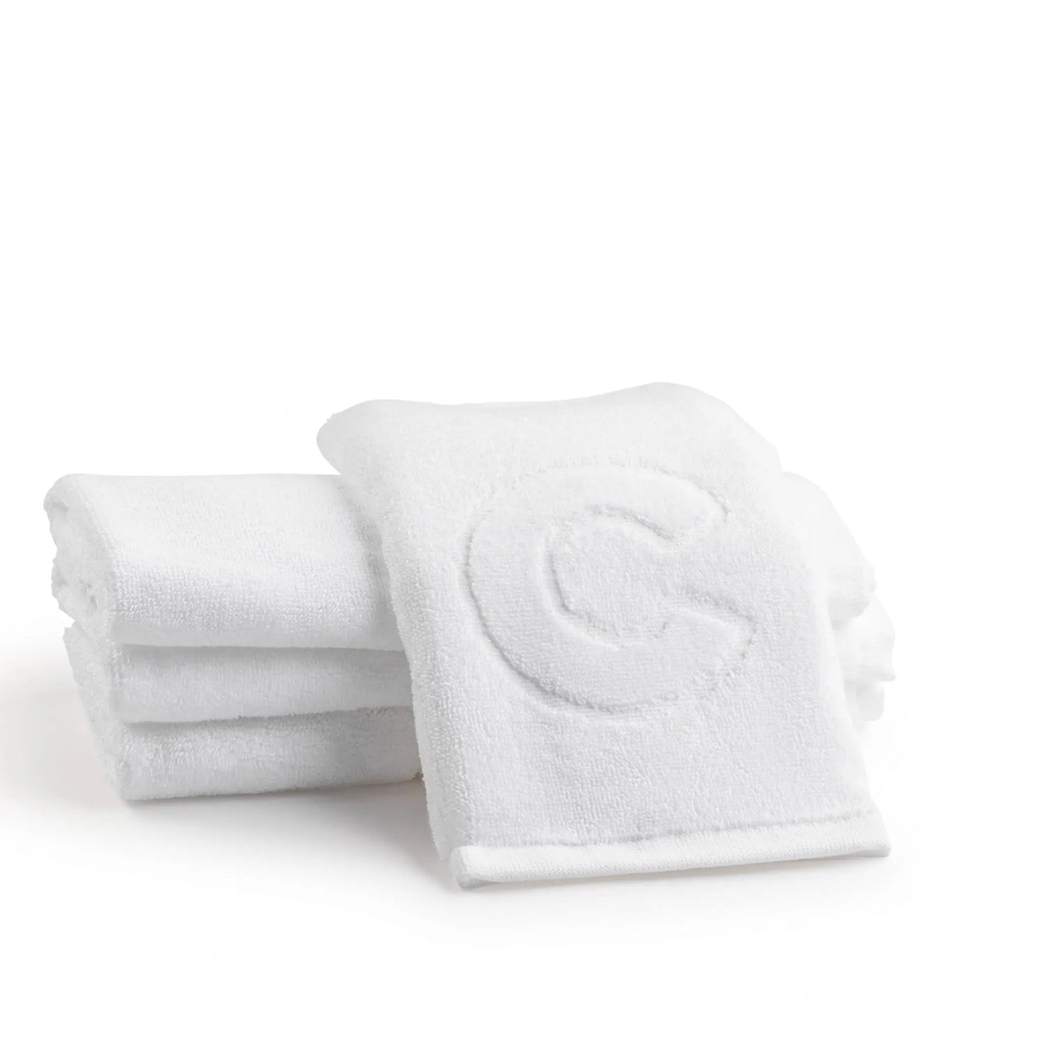 Initial Embossed Finger Towel | Judaica Square Lakewood