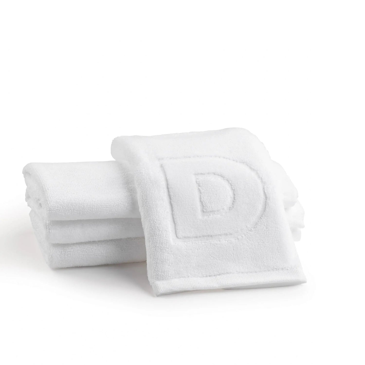 Initial Embossed Finger Towel | Judaica Square Lakewood