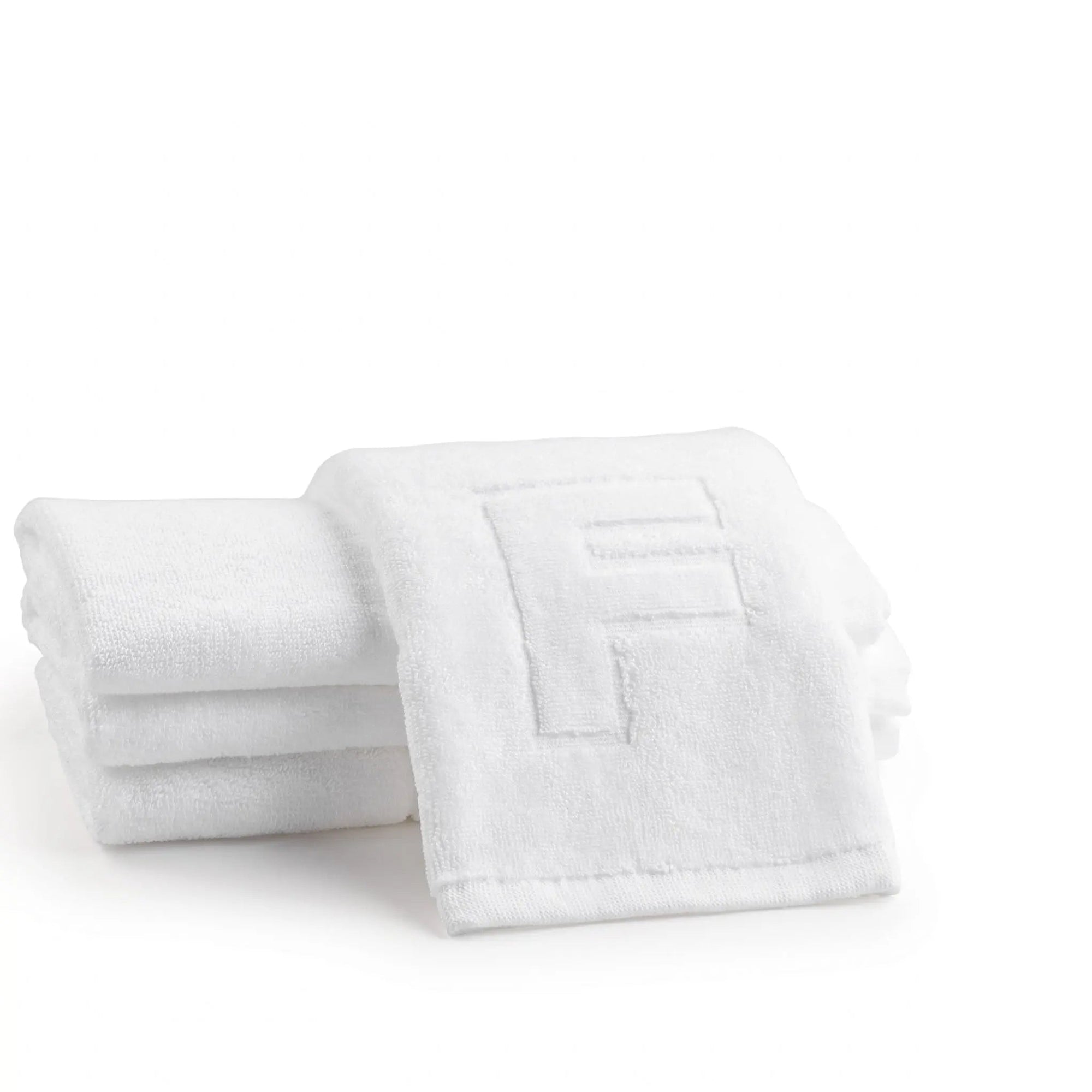 Initial Embossed Finger Towel | Judaica Square Lakewood