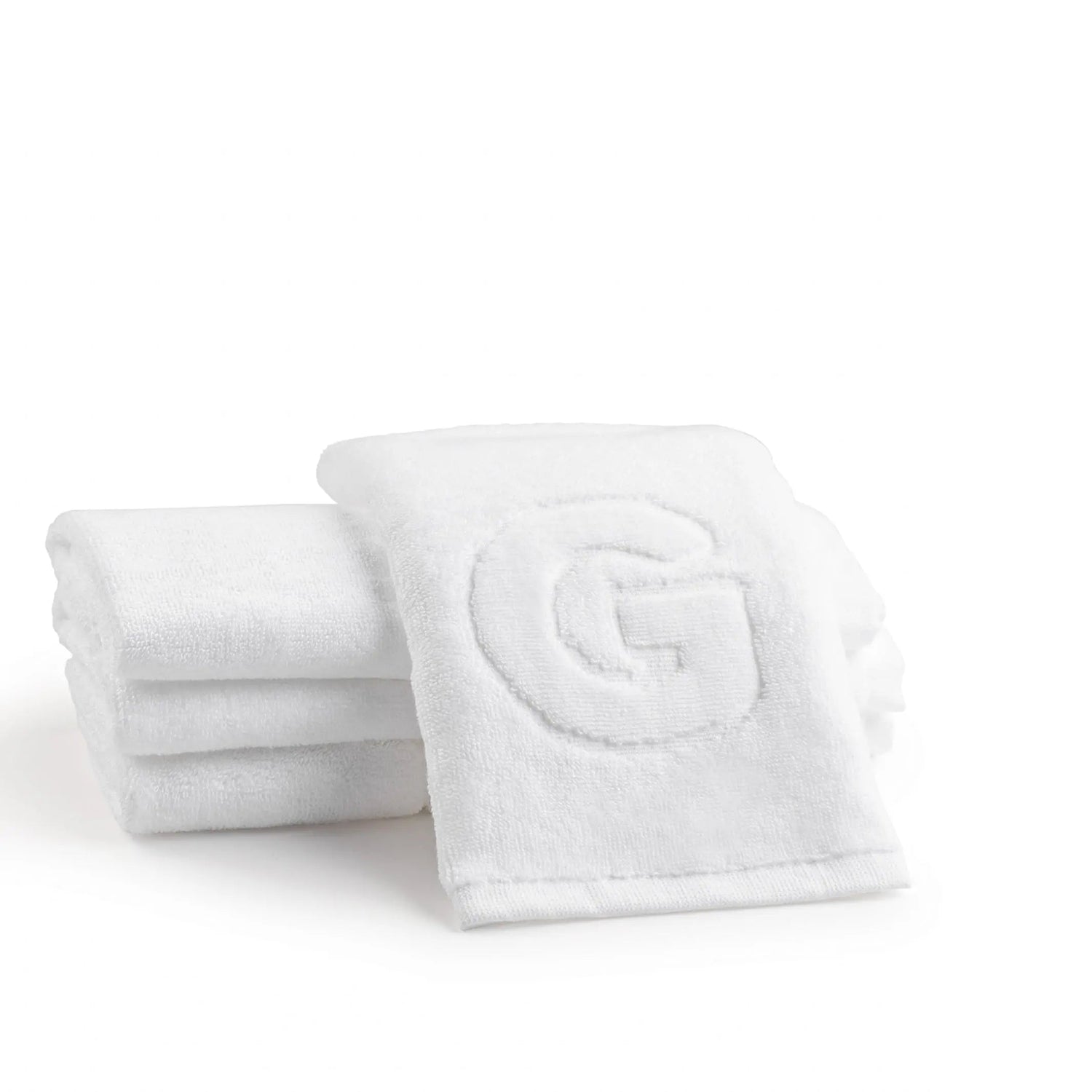 Initial Embossed Finger Towel | Judaica Square Lakewood