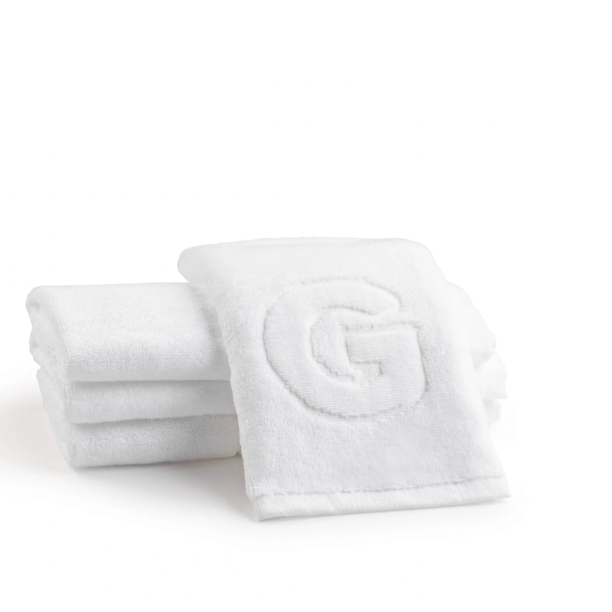 Initial Embossed Finger Towel | Judaica Square Lakewood