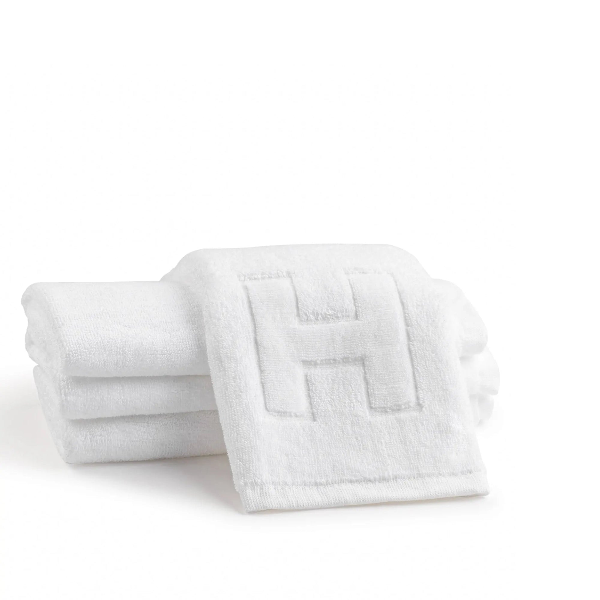 Initial Embossed Finger Towel | Judaica Square Lakewood