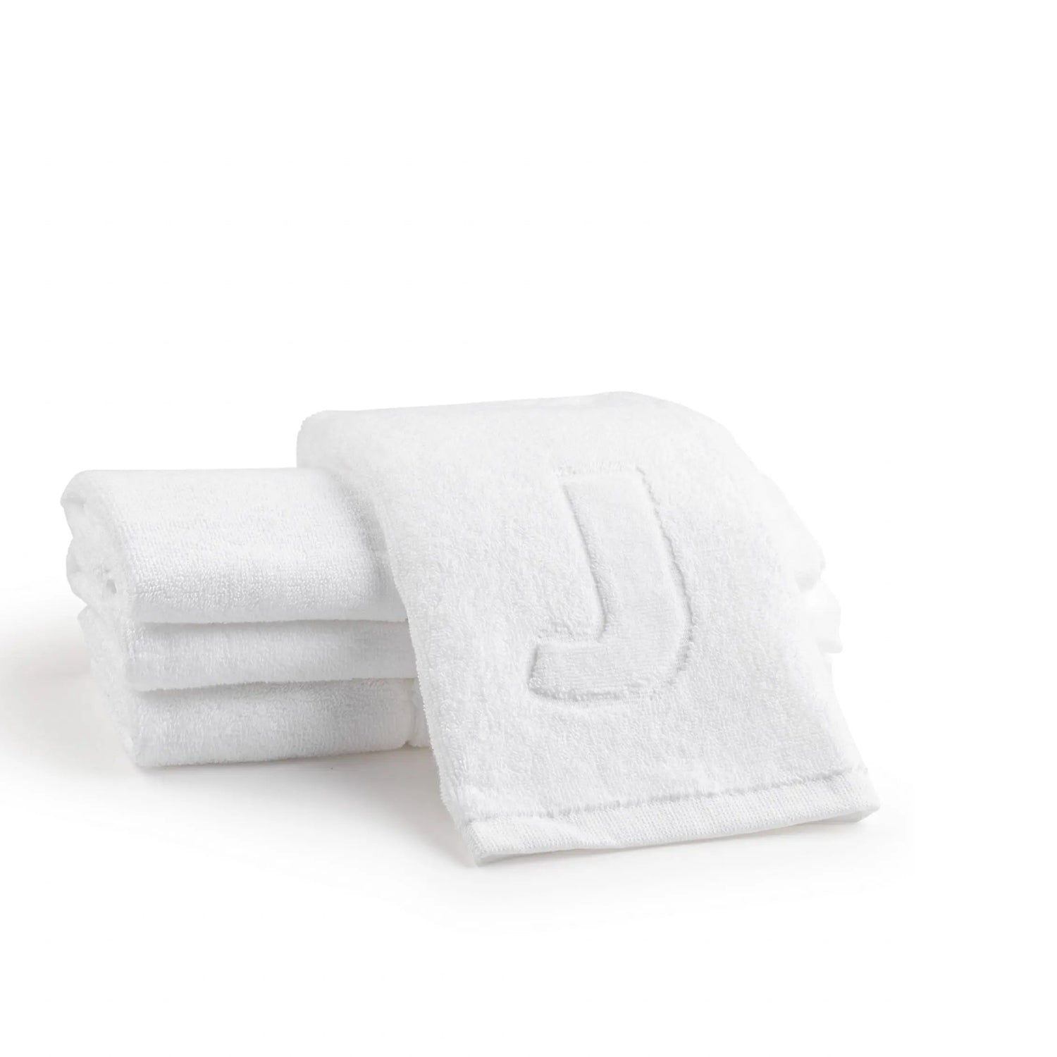 Initial Embossed Finger Towel | Judaica Square Lakewood