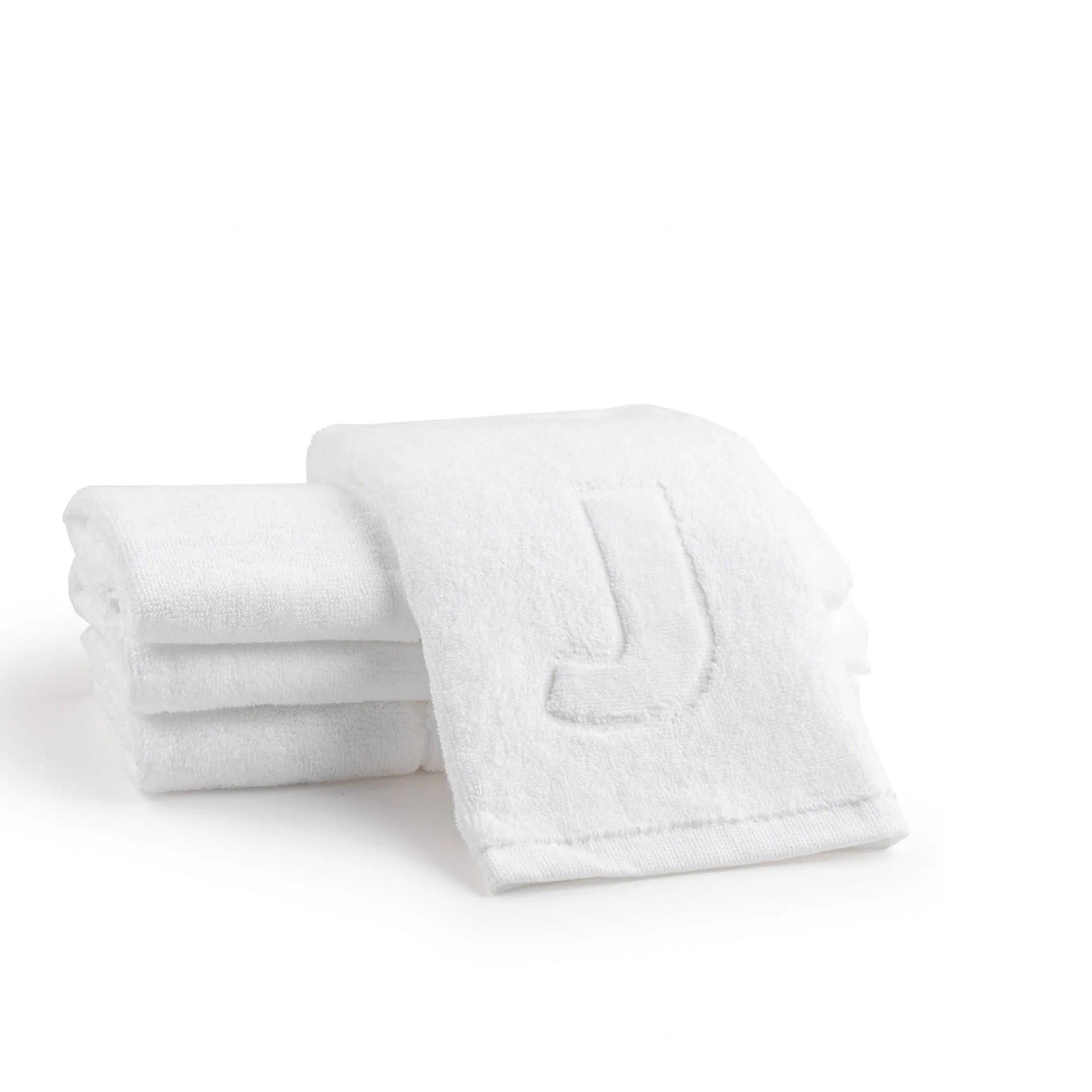 Initial Embossed Finger Towel | Judaica Square Lakewood