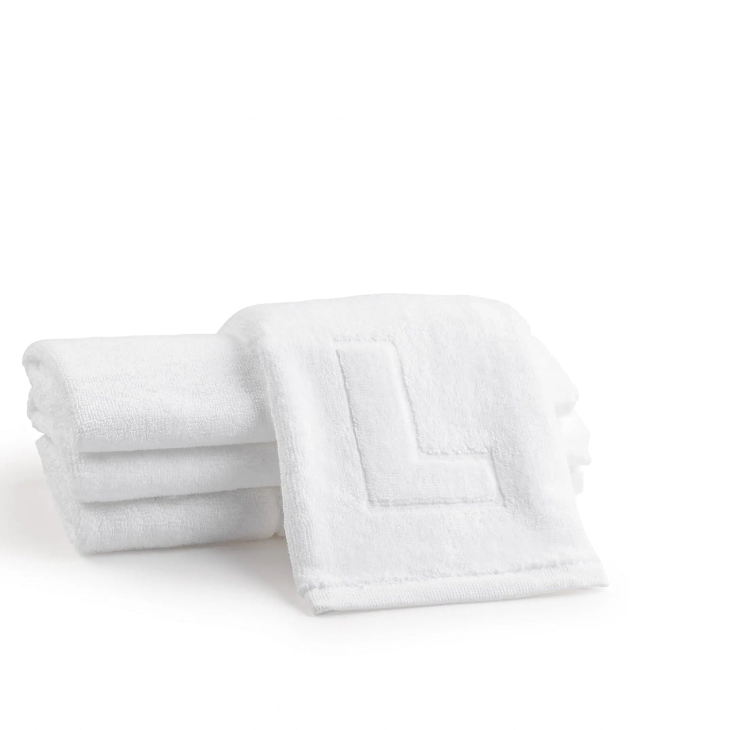 Initial Embossed Finger Towel | Judaica Square Lakewood