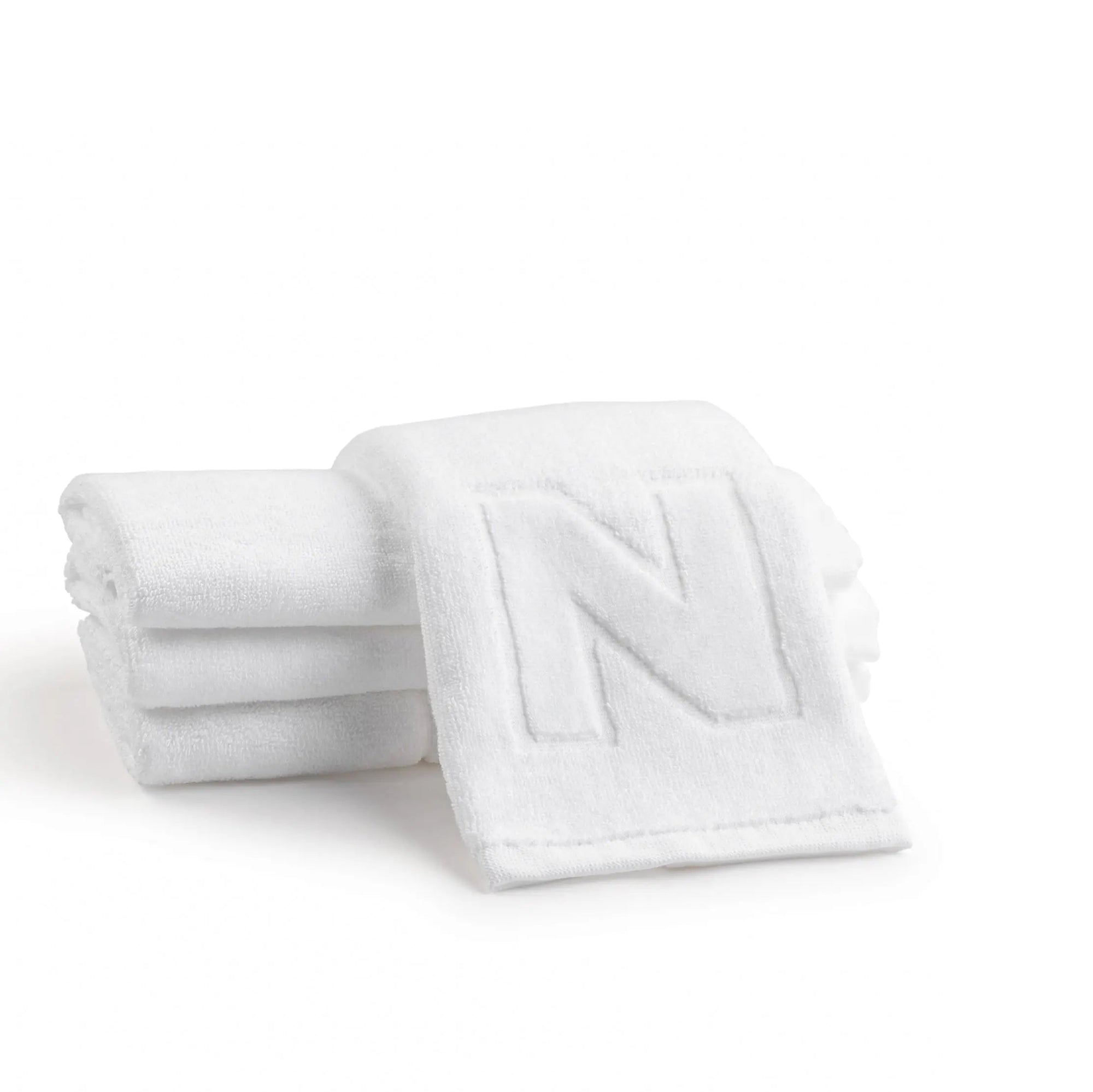 Initial Embossed Finger Towel | Judaica Square Lakewood