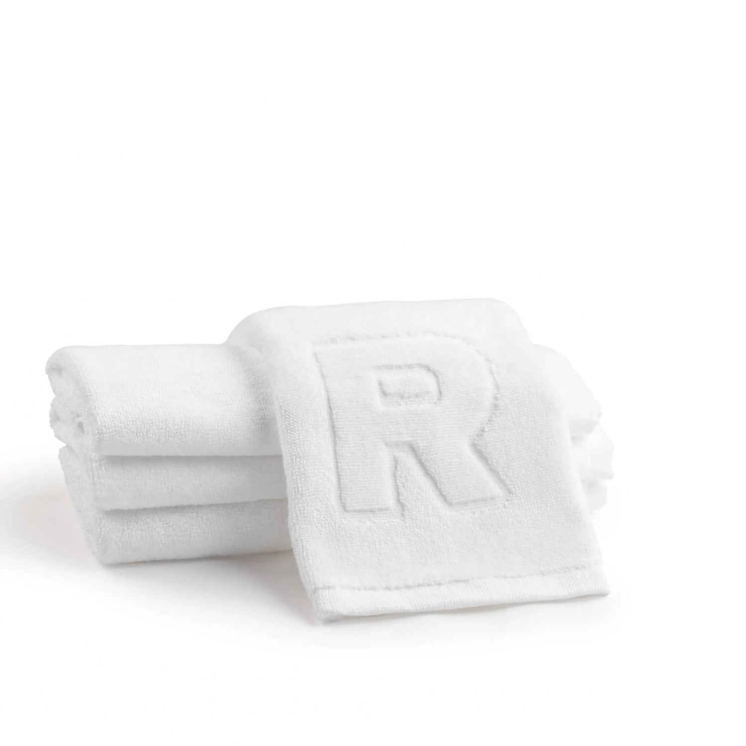 Initial Embossed Finger Towel | Judaica Square Lakewood