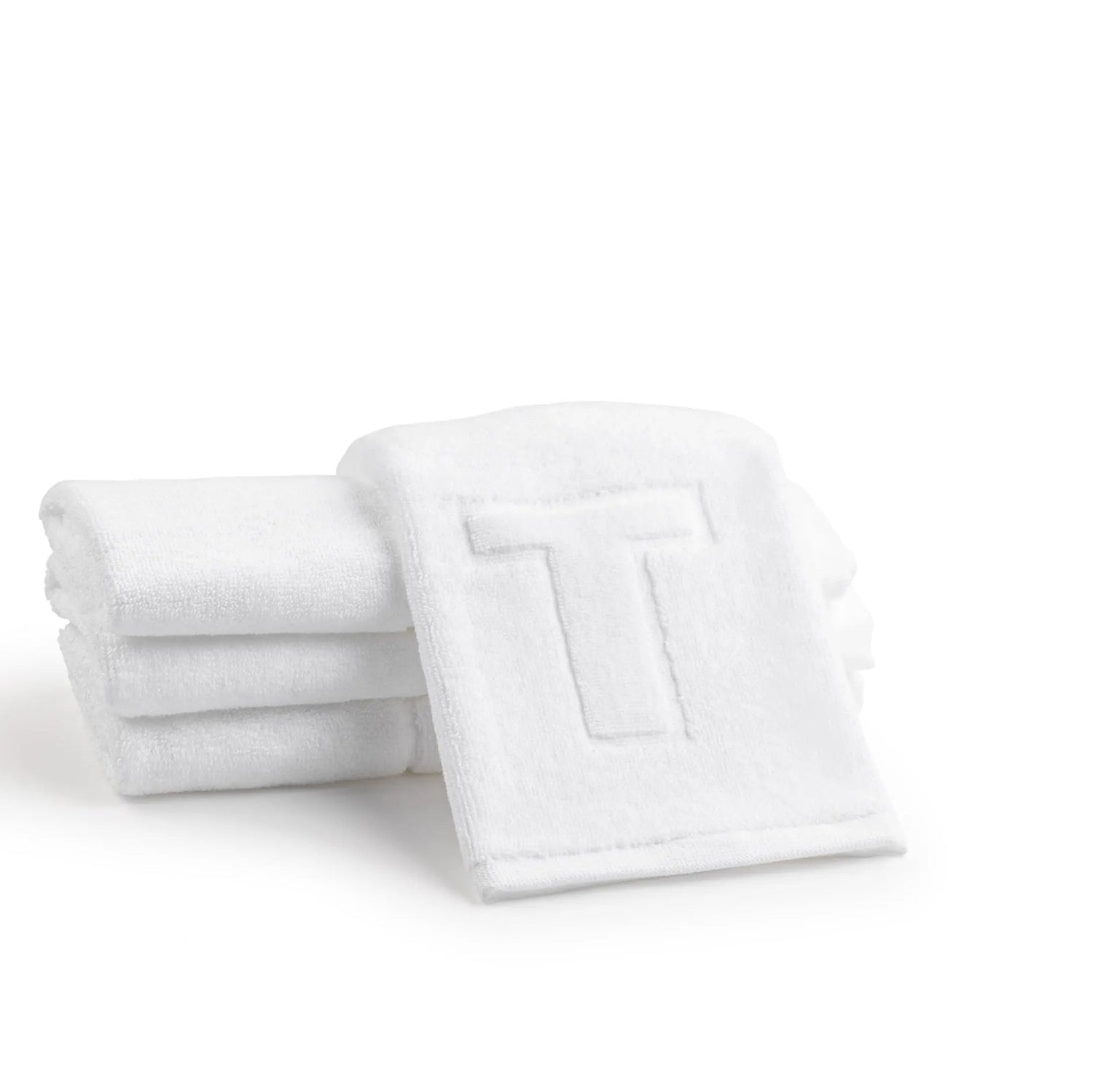 Initial Embossed Finger Towel | Judaica Square Lakewood