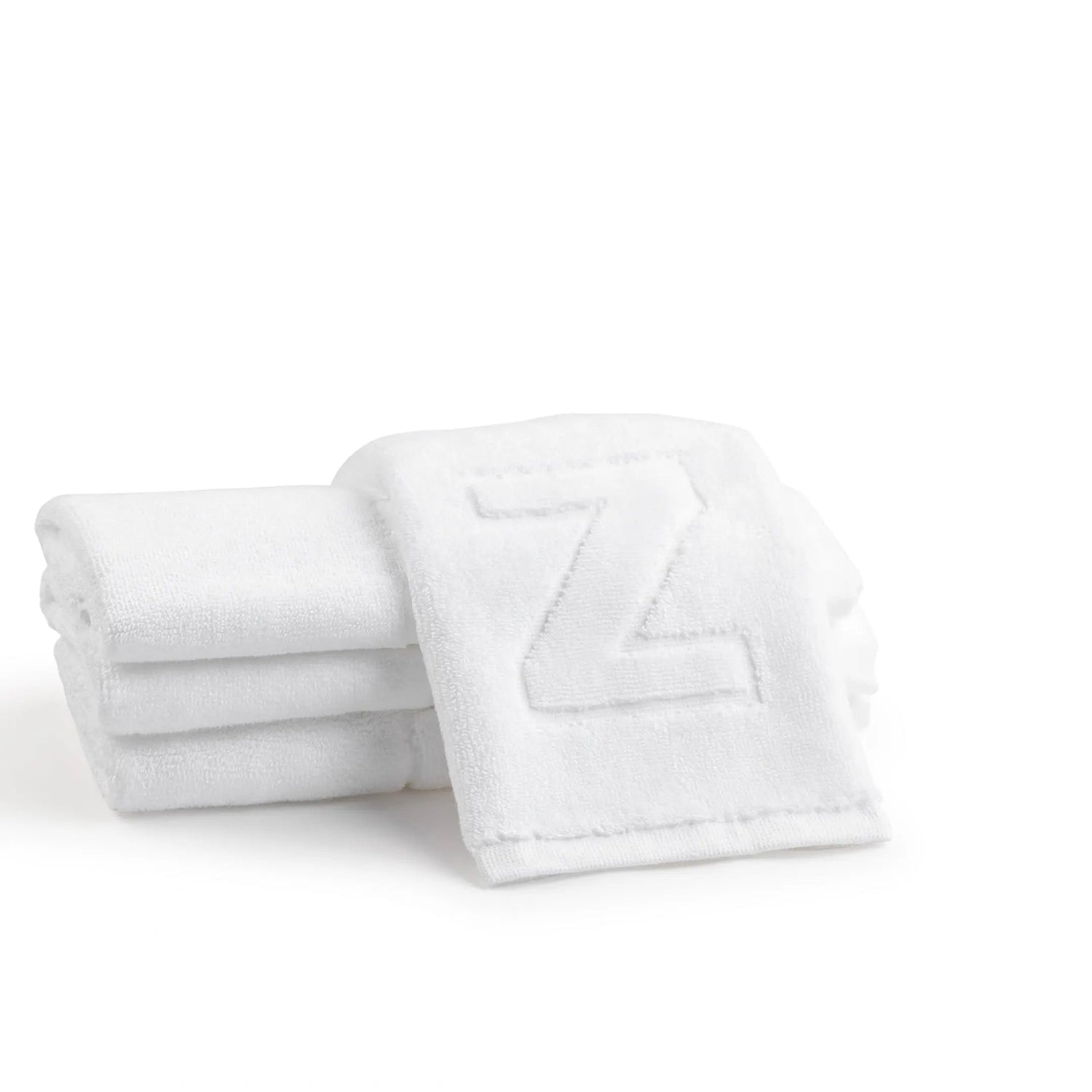 Initial Embossed Finger Towel | Judaica Square Lakewood