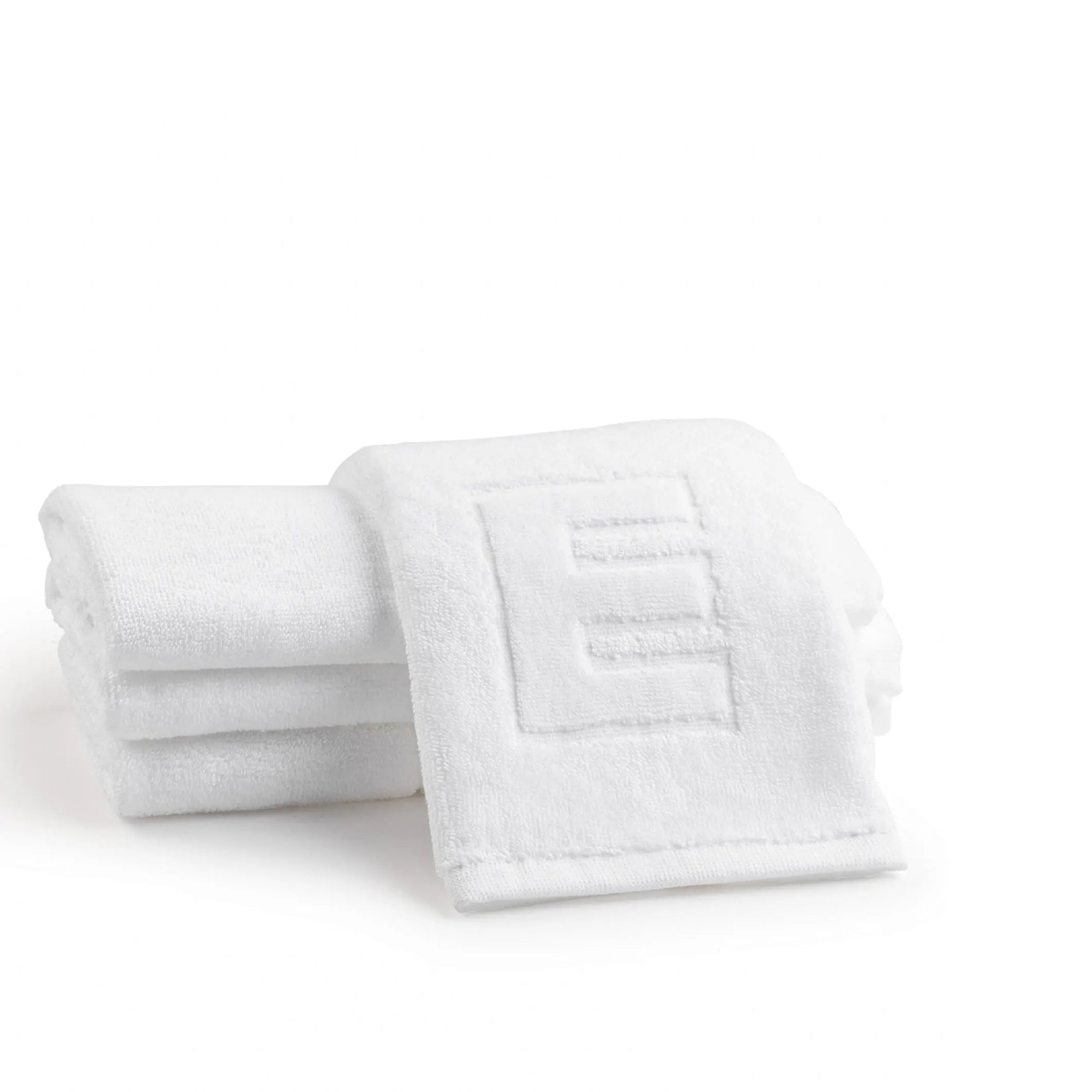 Initial Embossed Finger Towel | Judaica Square Lakewood