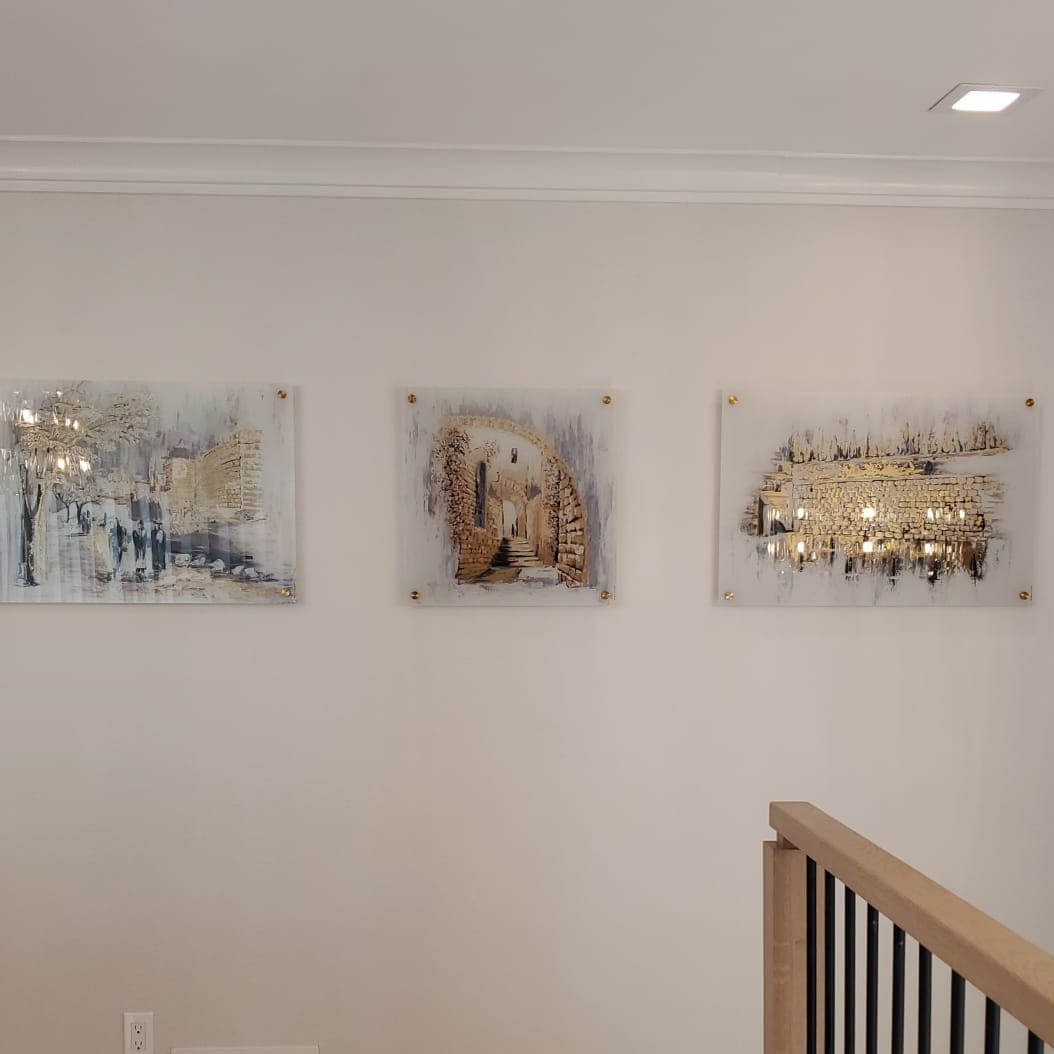 Kosel at Winter Painting: Serene Jerusalem Landscape Wall Art Decor