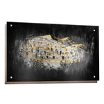 Lucite Jerusalem Hills of Gold Painting